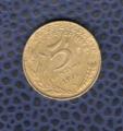 France 1975 Pice de Monnaie Coin 5 centimes Libert galit fraternit