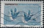 France 2021 Oblitr Empreintes d'animaux Empreintes de Manchot Papou Y&T 1962