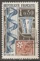 france - n 1414  obliter - 1964