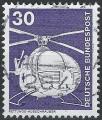 Allemagne - 1975/76 - Yt n 698 - Ob - Industrie et Technique ; hlicoptre