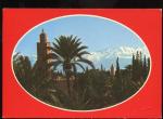 CPM Maroc MARRAKECH Koutoubia et le Grand Atlas