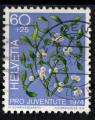 Suisse 1974; Y&T n 974, 60c + 25, plante, guy,  Pro Juventute