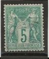 FRANCE ANNEE 1876  Y.T N75 obli  