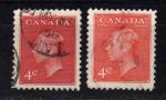 Am. Canada.  1949 / 51. N 234. 239A. Obli.