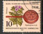 Allemagne RDA Yvert N2294 oblitr 1981 Plante mdicinale Jusquiame Encensoir
