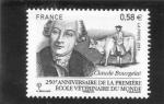 2011 4553 Claude Bourgelat timbre neuf