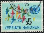 Nations Unies 1979 Oblitr Used Oiseaux et Logo ONU Vienne SU