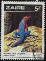 Zare 1986 Oblitr Reptile Saurien Agama agama Agame des Colons Y&T CD 1239 SU