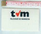 TELEVISIO DE MANRESA autocollant ancien et rare TV