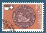 Suisse N1132 Ancien sceau de Fribourg oblitr