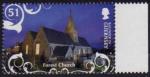 Guernesey 2009- Nol: Eglise de Forest, de nuit - YT 1290/SG 1316 **