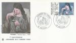 Enveloppe 1er jour FDC N°2205 Journée du timbre 1982 - Picasso - Femme lisant