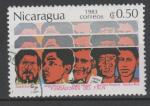 NICARAGUA  N 1278  Y&T o 1983  Fondateurs du Front Sandiniste de libration