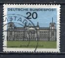 Timbre  ALLEMAGNE RFA  1964 - 65  Obl   N  293   Y&T   Edifice