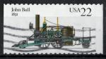 USA 1987, Y&T n 1790; 22c, ancienne loco vapeur, John Bull