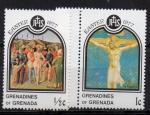 GRENADINES N 198 et 199 ** Y&T 1976 PQUES Tableau (Fra Angelico)