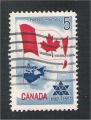 Canada - Scott 453  flag / drapeau