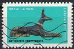 France 2018 Oblitr Chiens oeuvres en volume Antiquits gyptiennes Y&T 1521