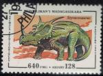 Madagascar 1994 Animaux prhistoriques teints Dinosaure Styracosaurus SU