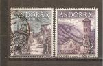Andorre espagnol N Yvert 55/56 - Edifil 62/63 (oblitr)