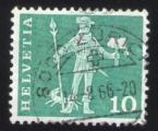 Suisse 1960 Oblitr rond Used Stamp Messager de Schwyz 15me sicle