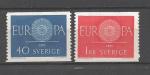Europa 1960 Sude Yvert 454 et 455 neuf ** MNH