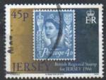 Jersey 2010 - Repro du timbre rgional de GB  4 d, 45 p - YT 1575 / SG 1513 