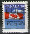 **  CANADA    39 c  1989  YT-1123  " Drapeau Canadien "  (o)  **
