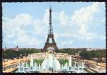 CPM  PARIS 7me  La Tour Eiffel ( tampon  sec obl mcanique rouge )