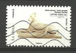 France timbre oblitr anne 2013 srie "Les Animaux dans l'Art" Chien