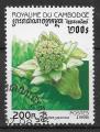 CAMBODGE - 1998 - Yt n 1536 - Ob - Fleurs : petasites japonica