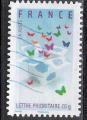 France 2007; Y&T n 4082; lettre 20g, boite et papillons