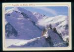 CPM CHAMONIX MONT BLANC Vue arienne de l'Aiguille du Midi et du Mont Blanc  ( toile )