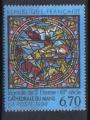 timbre France 1994 - YT 2859 - vitrail cathdrale Saint Etienne du Mans 