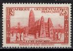 Cte d'Ivoire 1936; Y&T n 116; 25c, mosque de bobo-Dioulasso