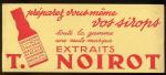 BUVARD Publicit Les Extraits de Sirops   T. NOIROT