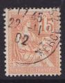France - 1900 - YT n 117 oblitr (m)