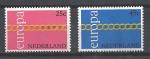 Europa 1971 Pays-Bas Yvert 932 et 933 neuf ** MNH