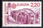 Andorre Fr. 1987; Y&T n  358; 2,20F, Europa, architecture moderne