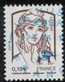 France 2013 Oblitr rond Used Marianne Ciappa et Kawena 0,10 euro Y&T 4765 SU