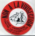 Autocollant Ligue Franaise contre la Vivisection