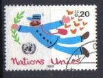 Nations Unies - ONU  Geneve  1985 - YT 131 - Le facteur Volant