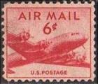 -U.A./U.S.A. 1949 - DC 4-Skymaster, 6 c, PA/Airmail - YT A35 / Sc C39 