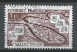 FRANCE - 1974 - Yt n 1807 - Ob - La Valle du Lot