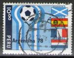**   PEROU   10 s  1978  YT-632  " Argentine 1978 "  (o)   **