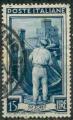 Italie 1950 -Italie au travail:  charpentier & chteau de Rapallo, obl- YT 579 