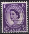 Royaume Uni 1967 Queen Reine Elizabeth II pr-dcimal 3d violet bleut SU
