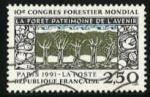 France 1991 - YT 2725 - oblitr - 10congrs forestier mondial