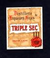Ancienne tiquette d'alcool : Triple Sec