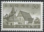 FINLANDE - 1957 - Yt n 454 - Ob - Eglise de Lammi
